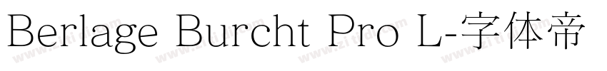 Berlage Burcht Pro L字体转换